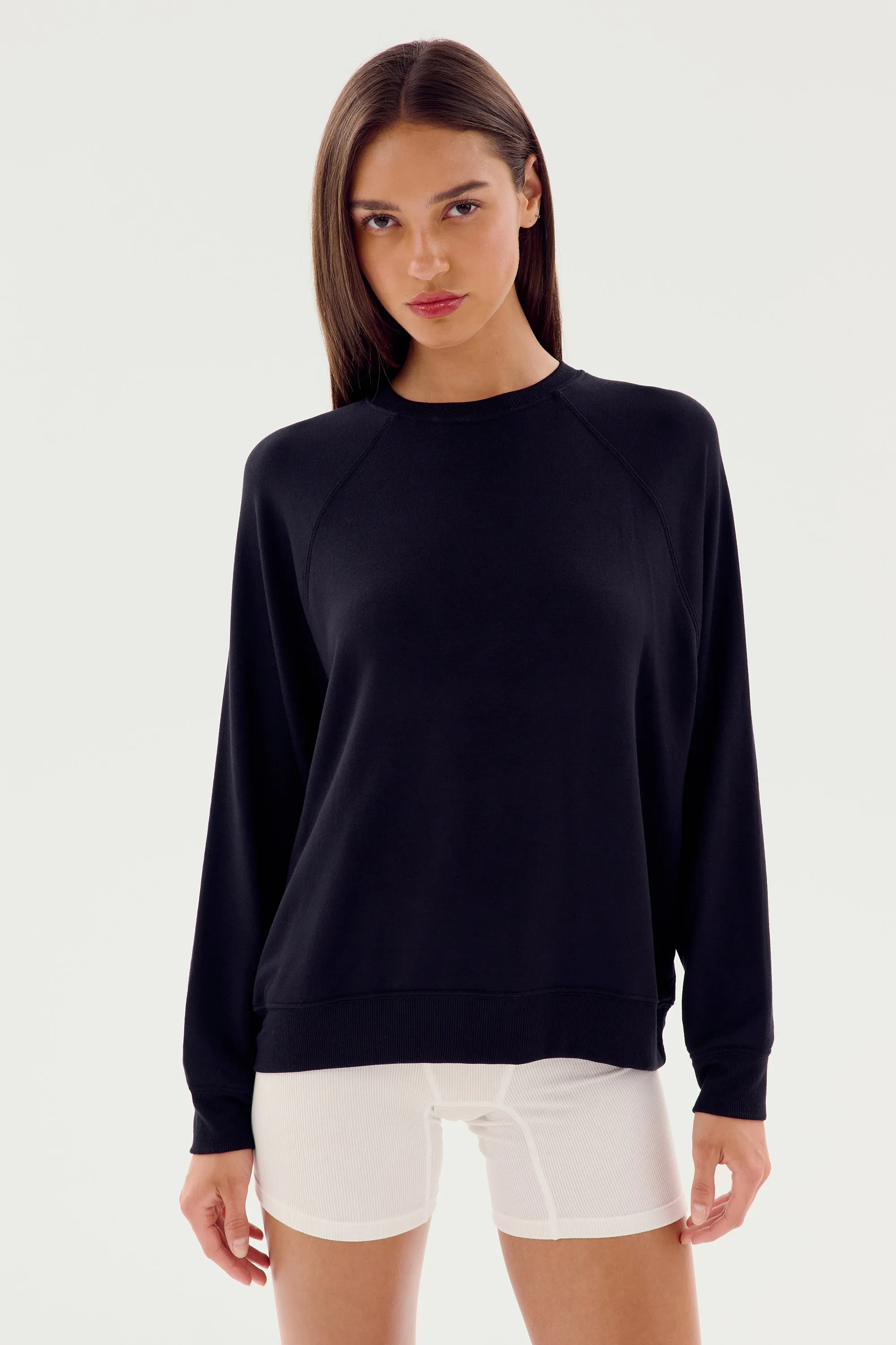 Andie Fleece Sweatshirt - Black