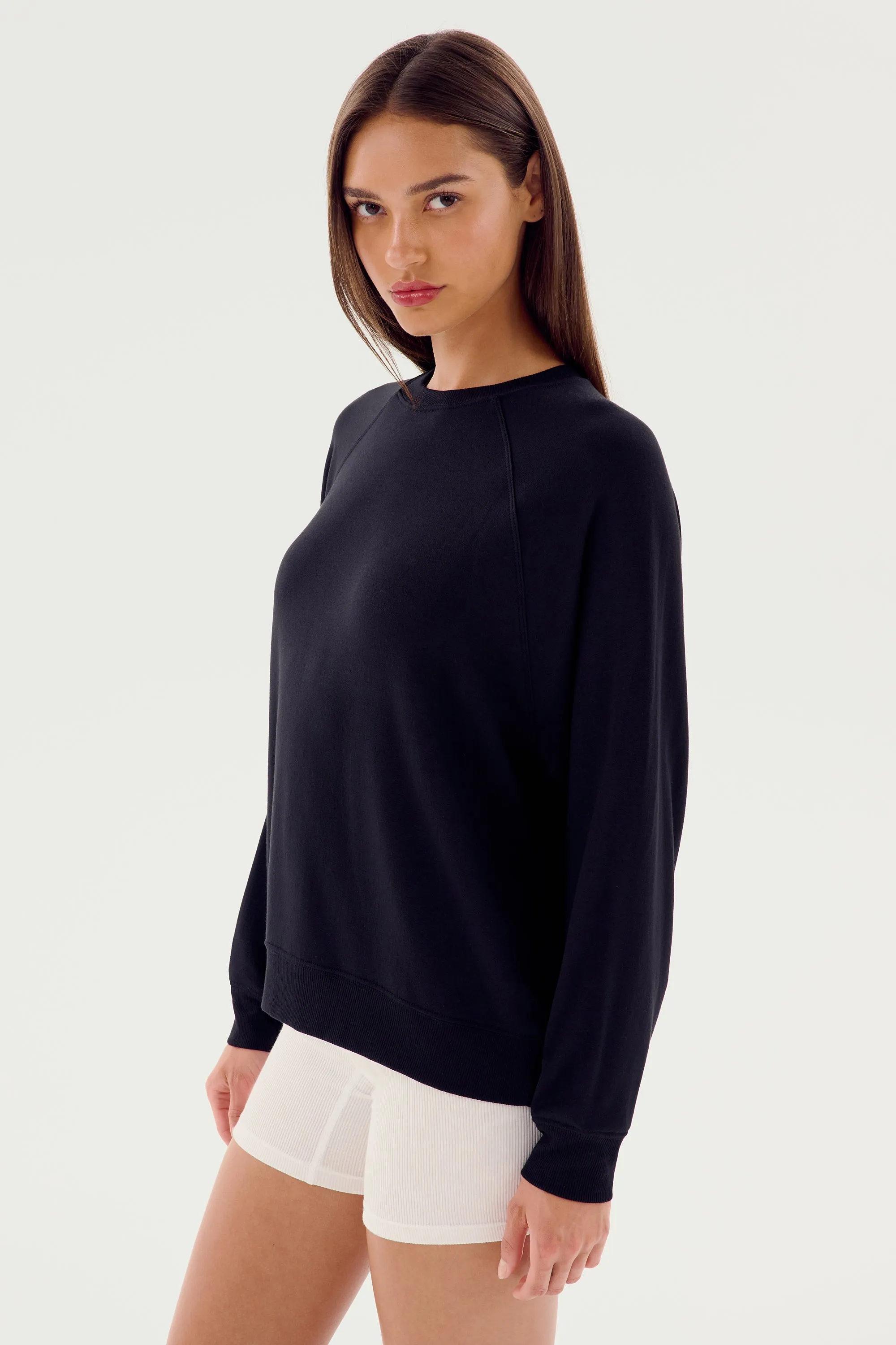 Andie Fleece Sweatshirt - Black