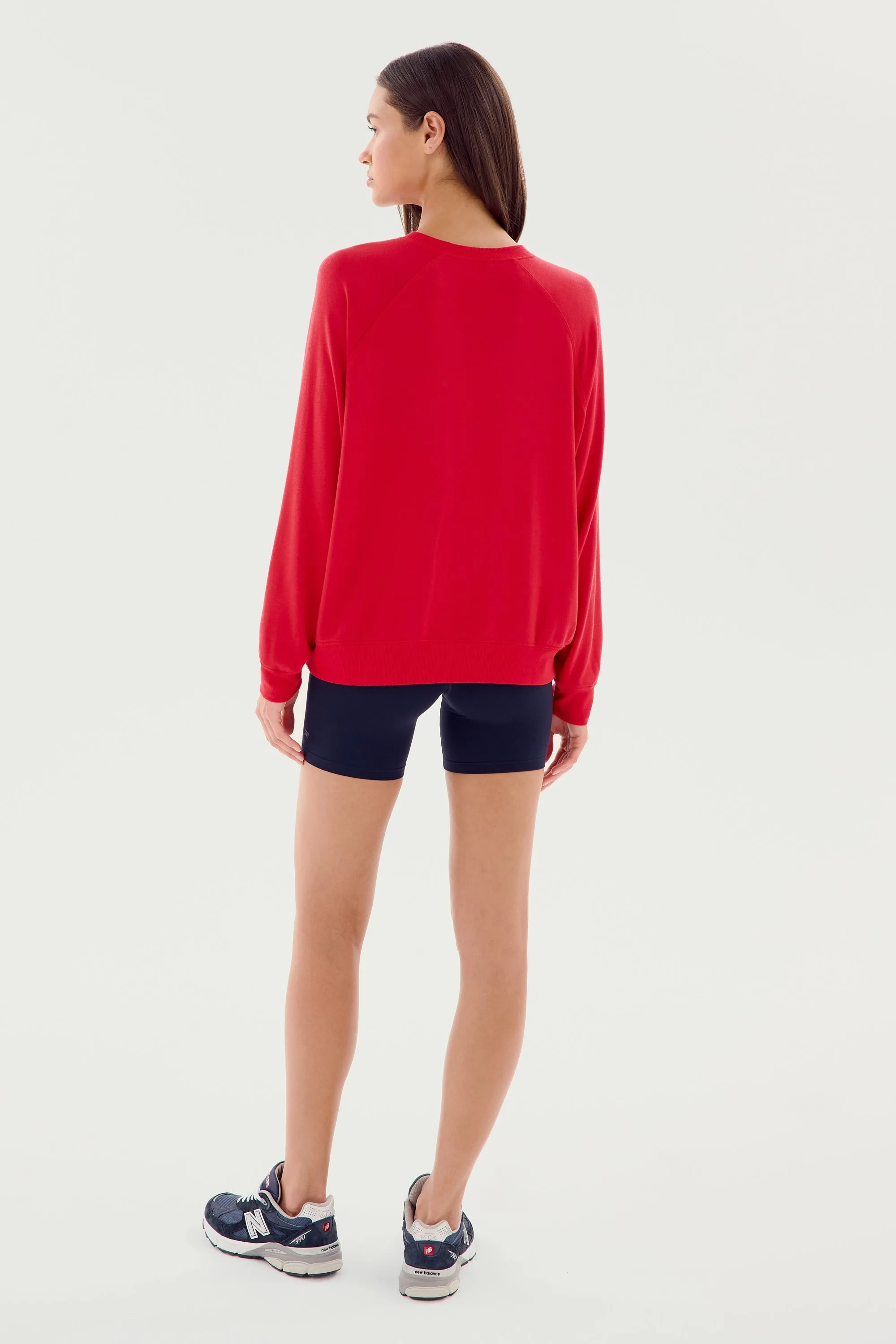 Andie Fleece Sweatshirt - Pirate Red
