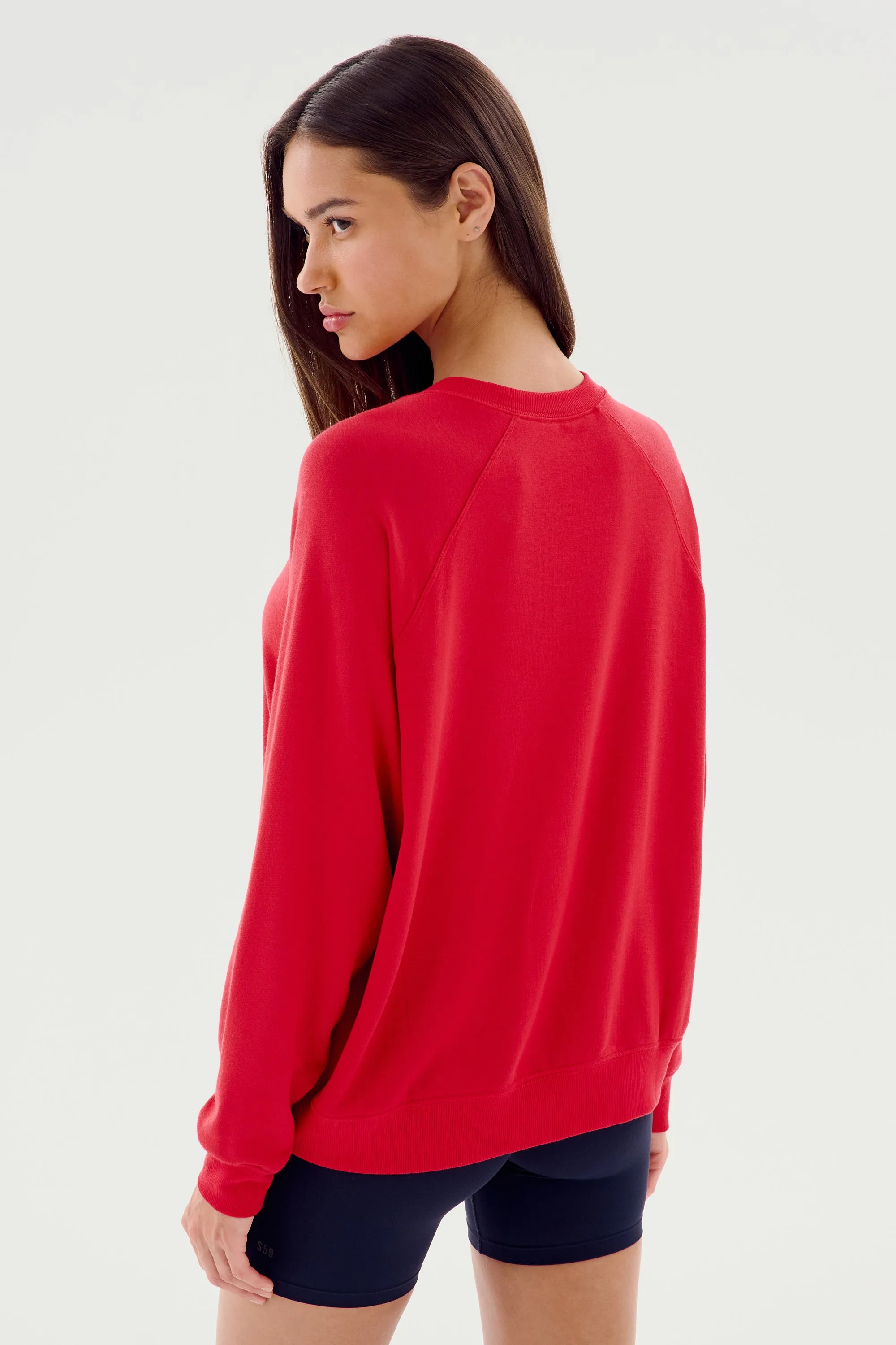 Andie Fleece Sweatshirt - Pirate Red