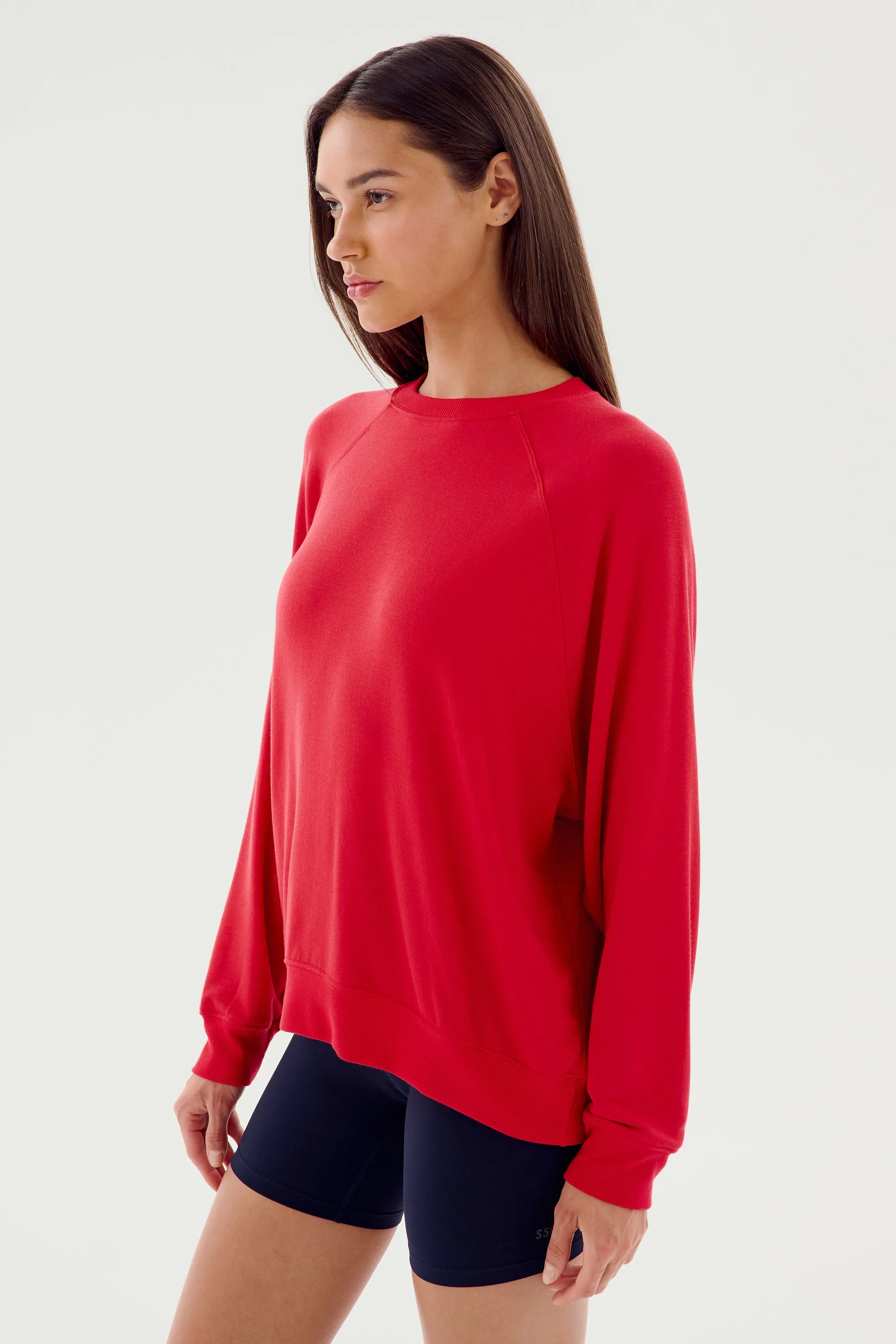 Andie Fleece Sweatshirt - Pirate Red