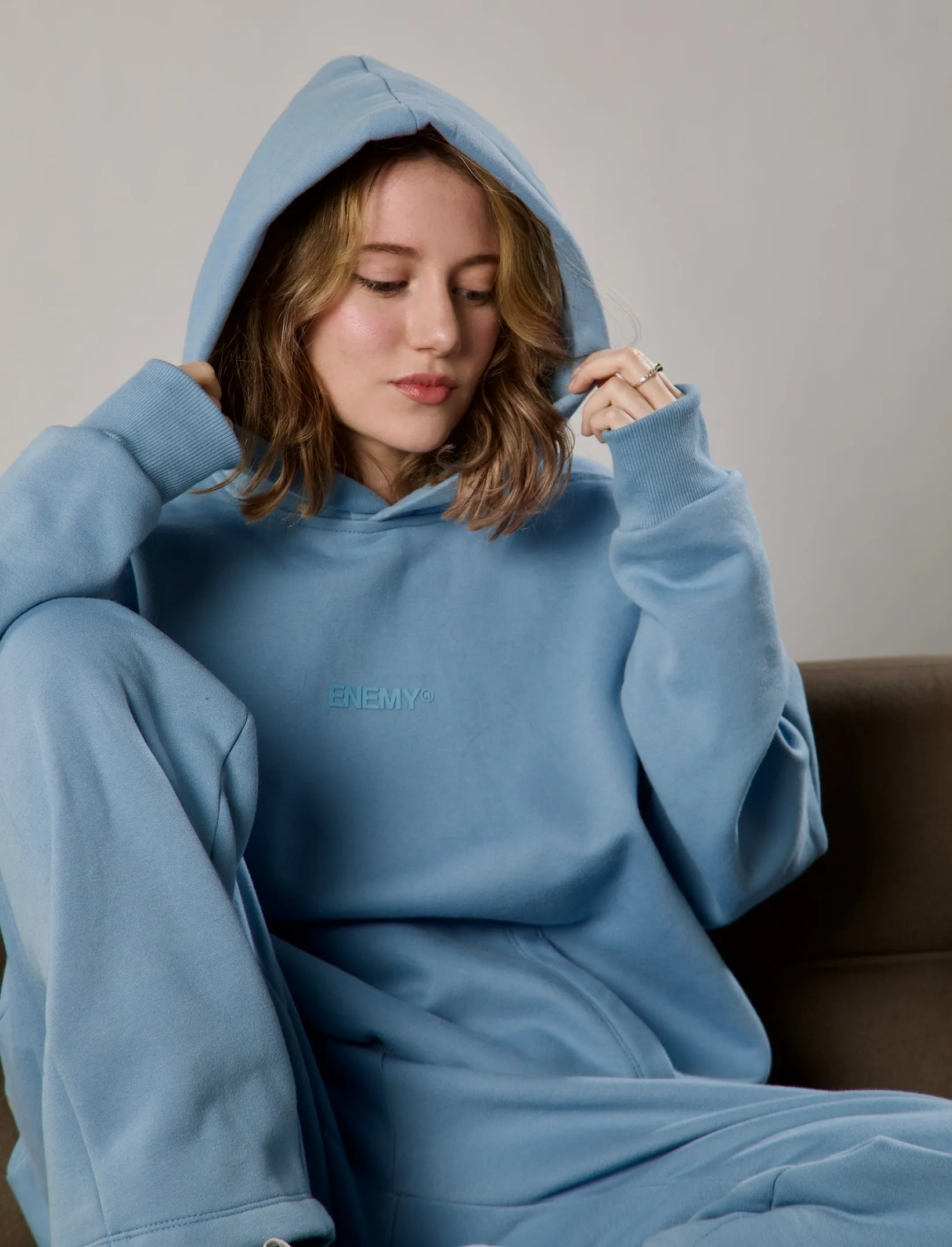 Basic Light Blue Enemy Hoodie
