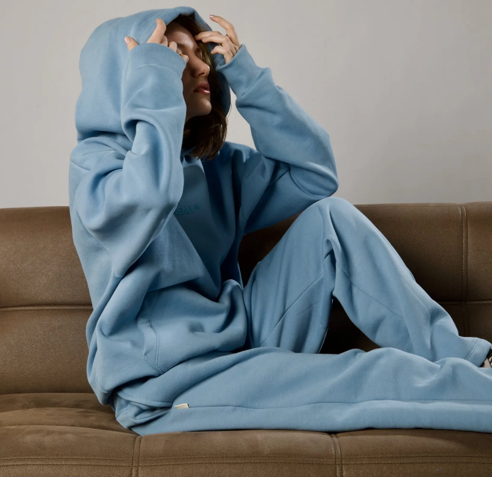 Basic Light Blue Enemy Hoodie