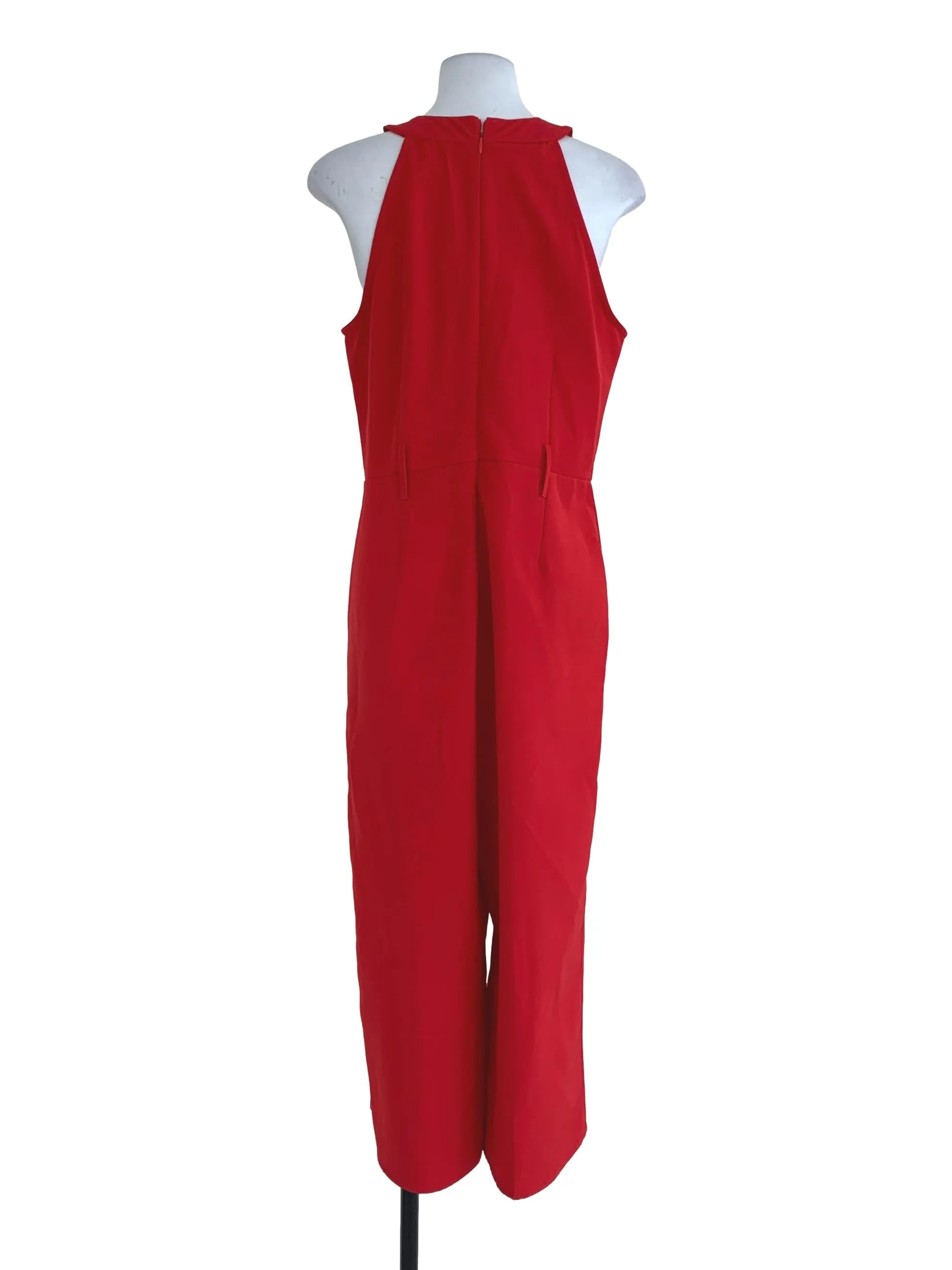 Blood Red Plain Jumpsuit