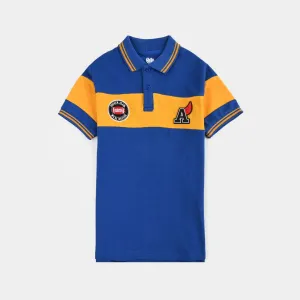 Boys Jumbo Pique Polo Best Player-C.Blue