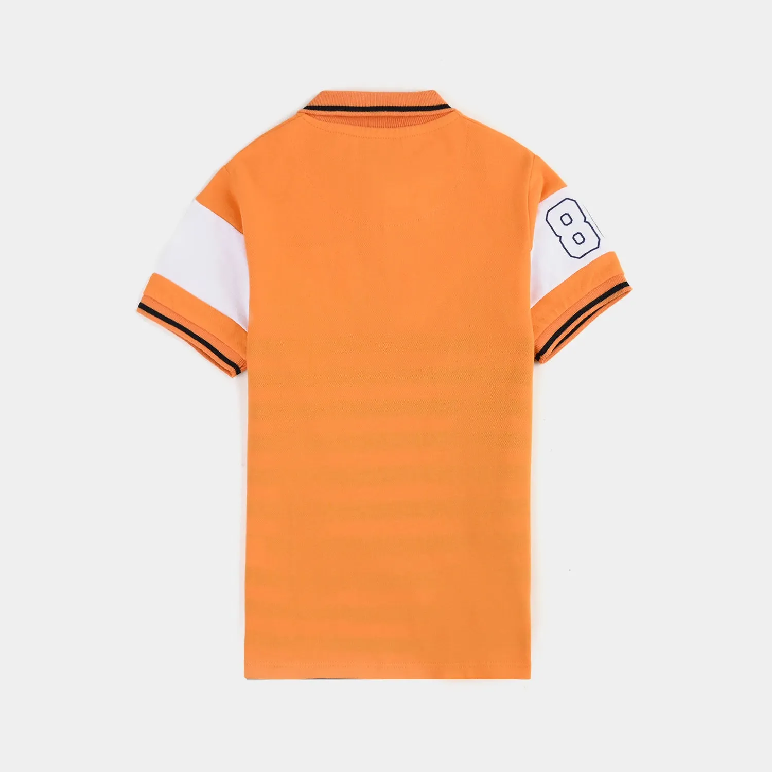 Boys Jumbo Pique Polo Super Dude