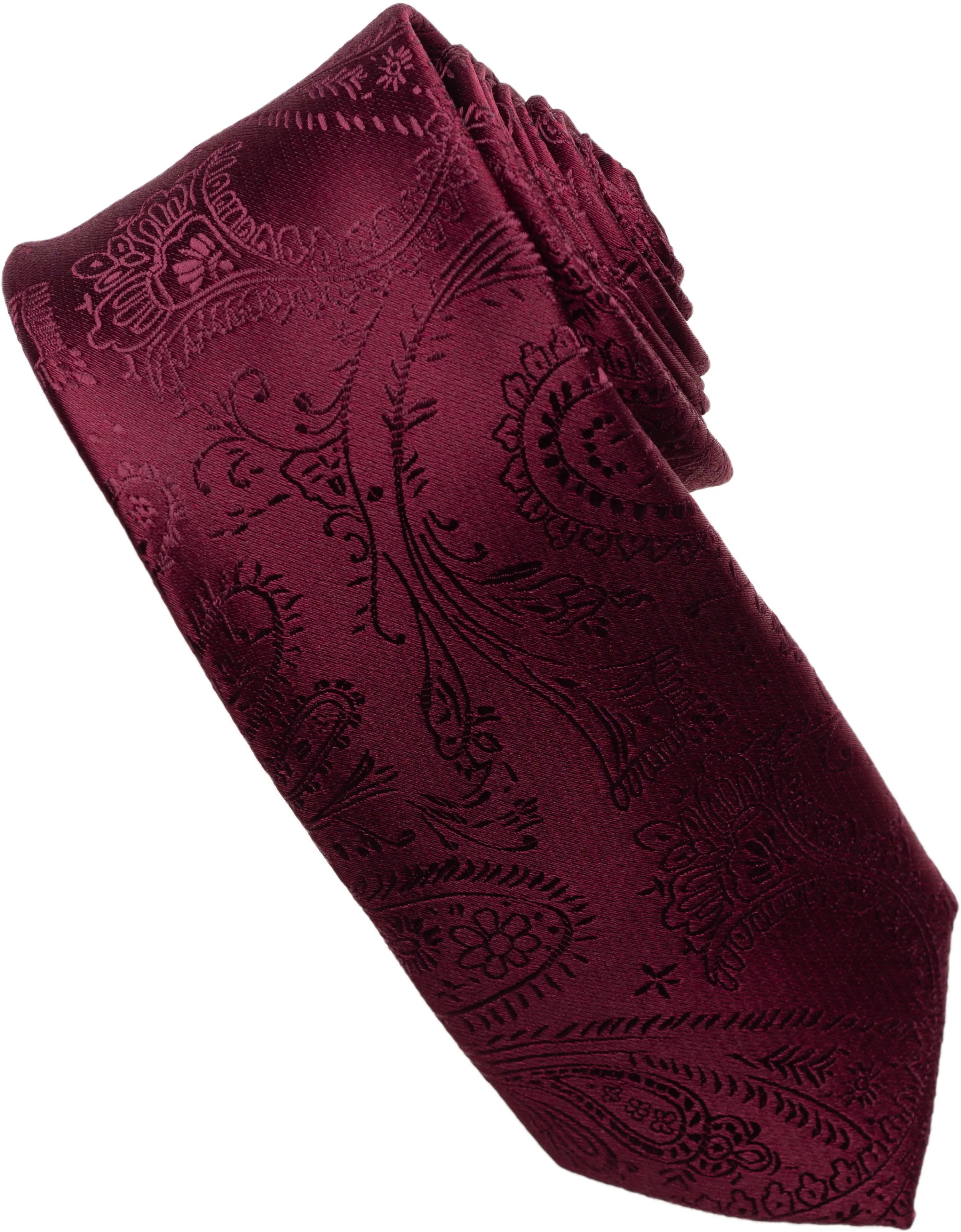 Coral Paisley Tone on Tone Necktie