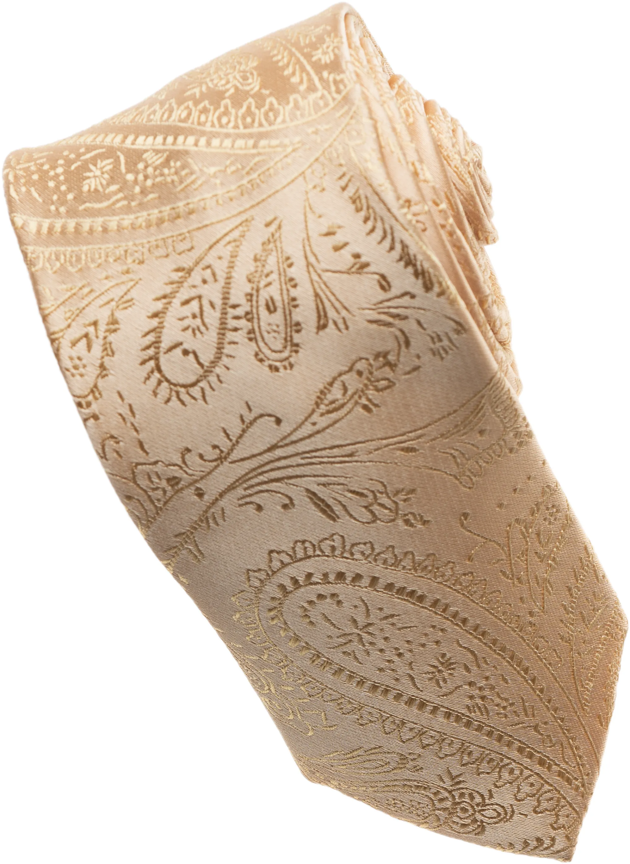 Coral Paisley Tone on Tone Necktie