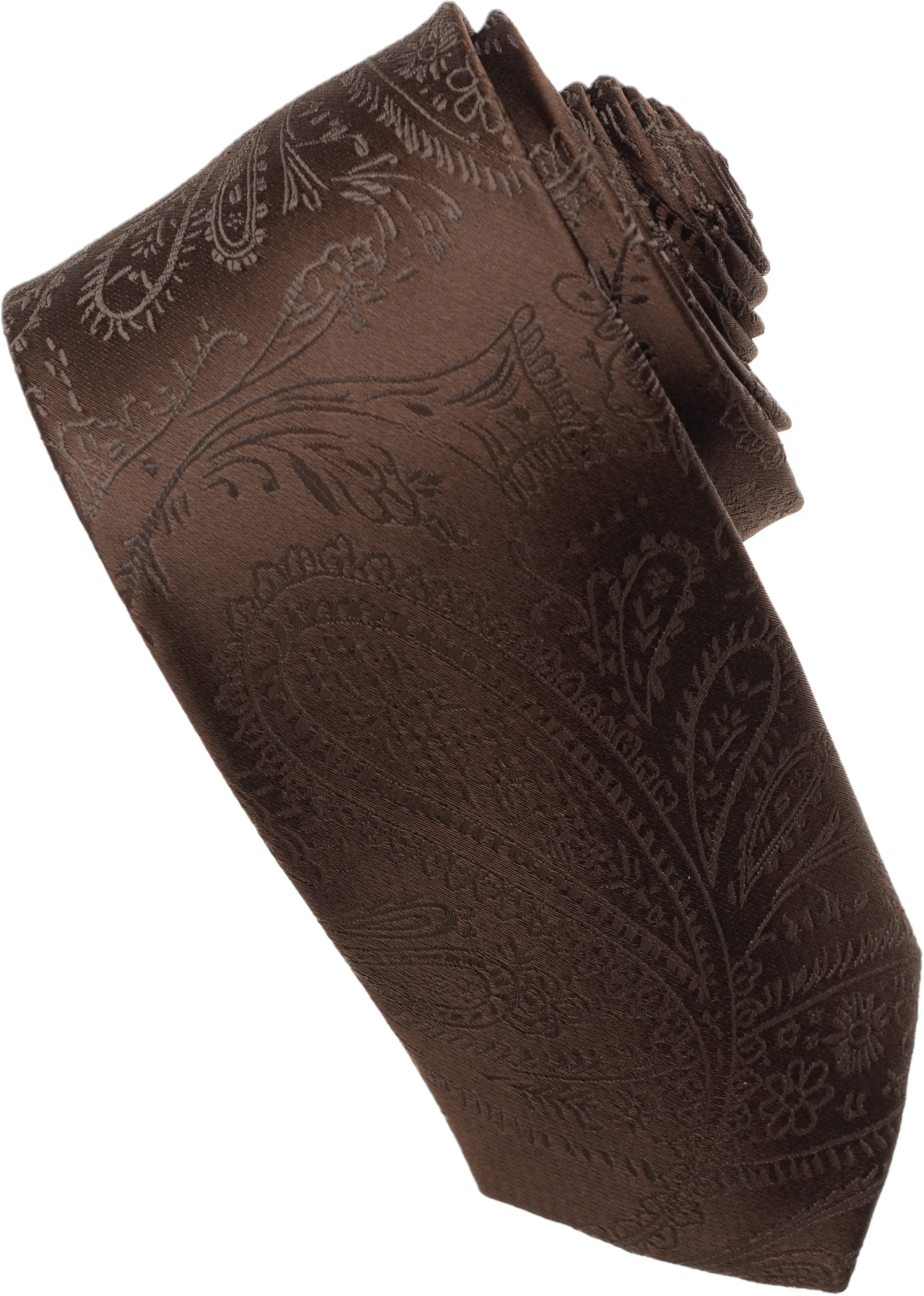 Coral Paisley Tone on Tone Necktie