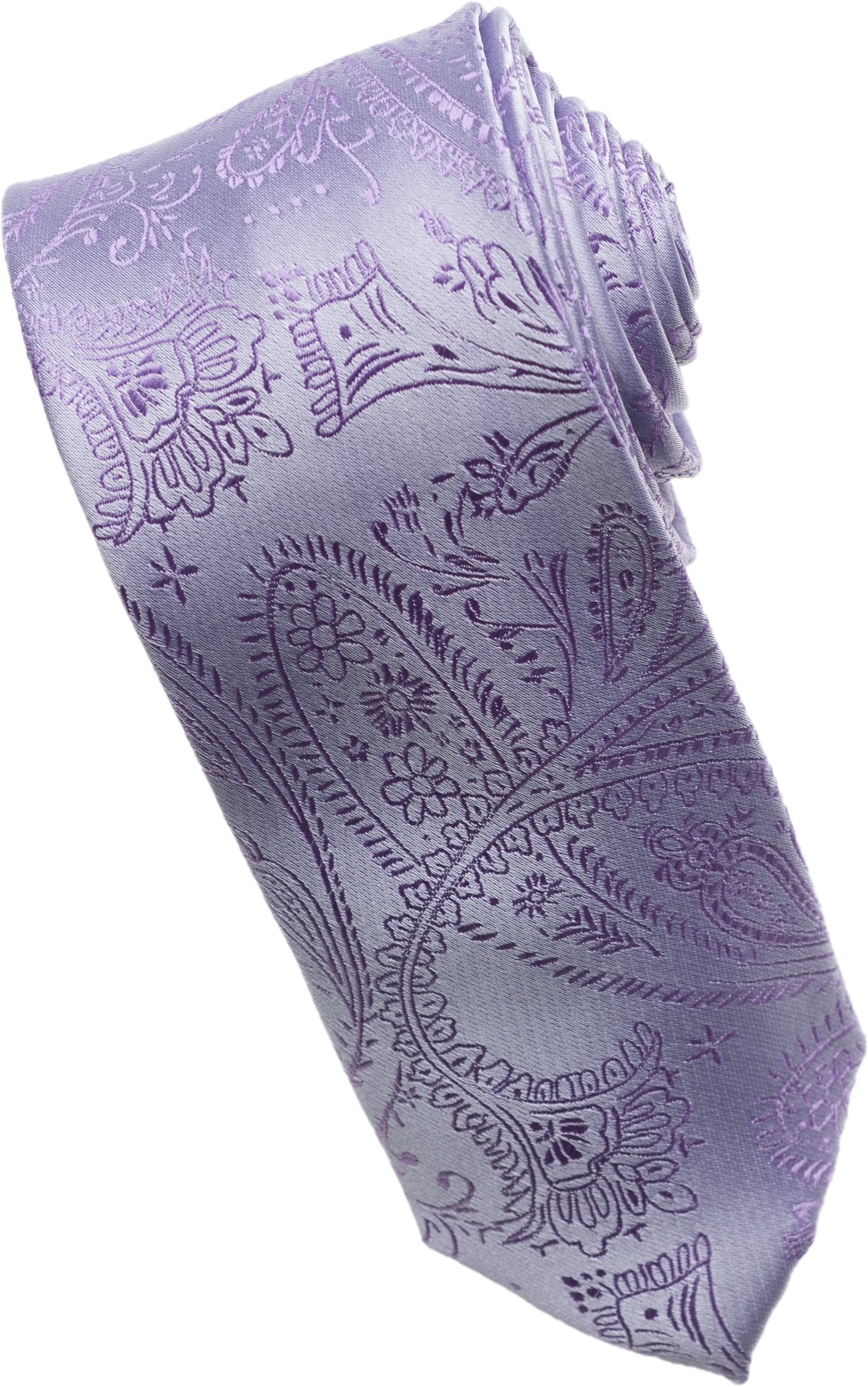 Coral Paisley Tone on Tone Necktie