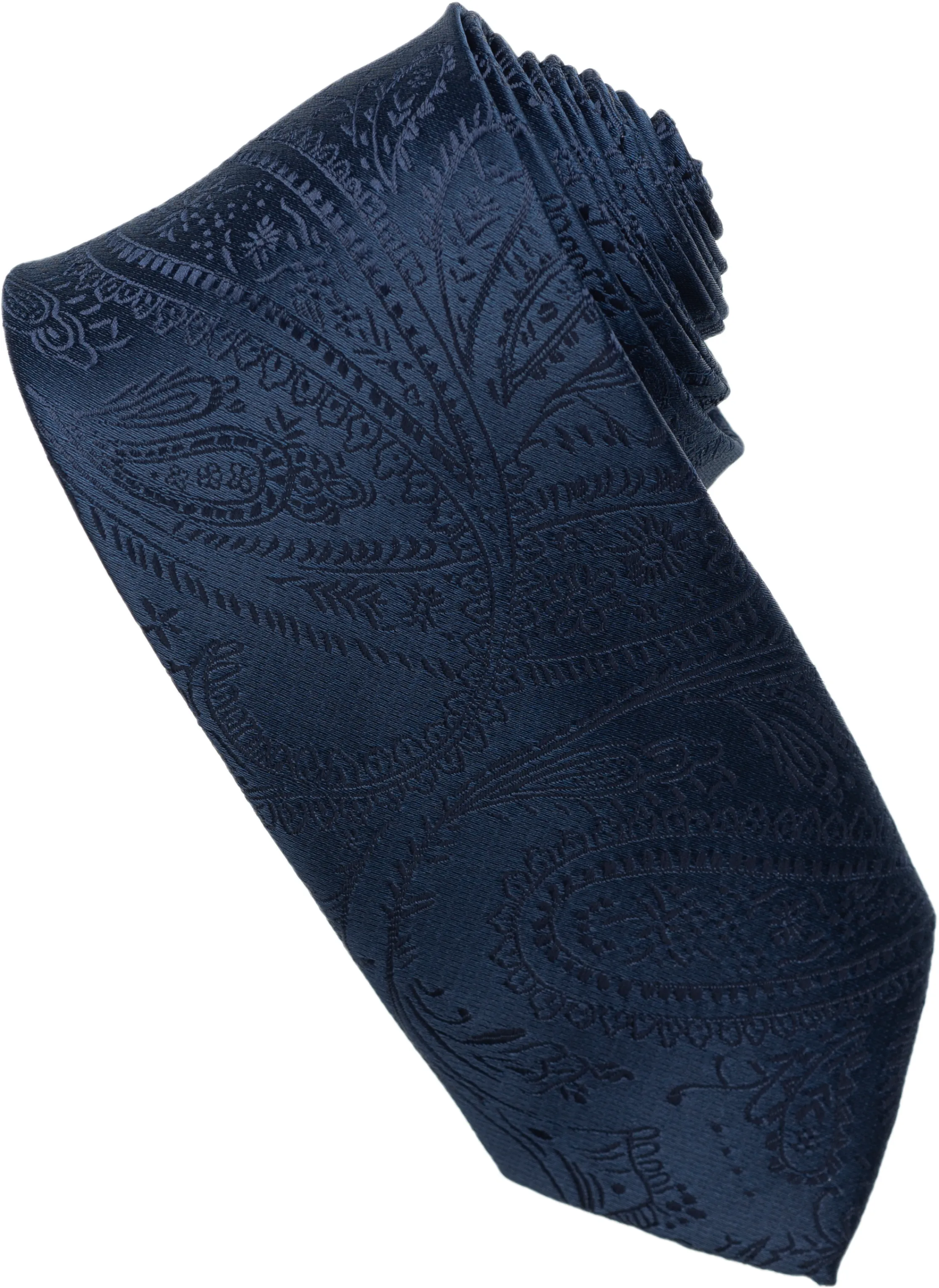 Coral Paisley Tone on Tone Necktie