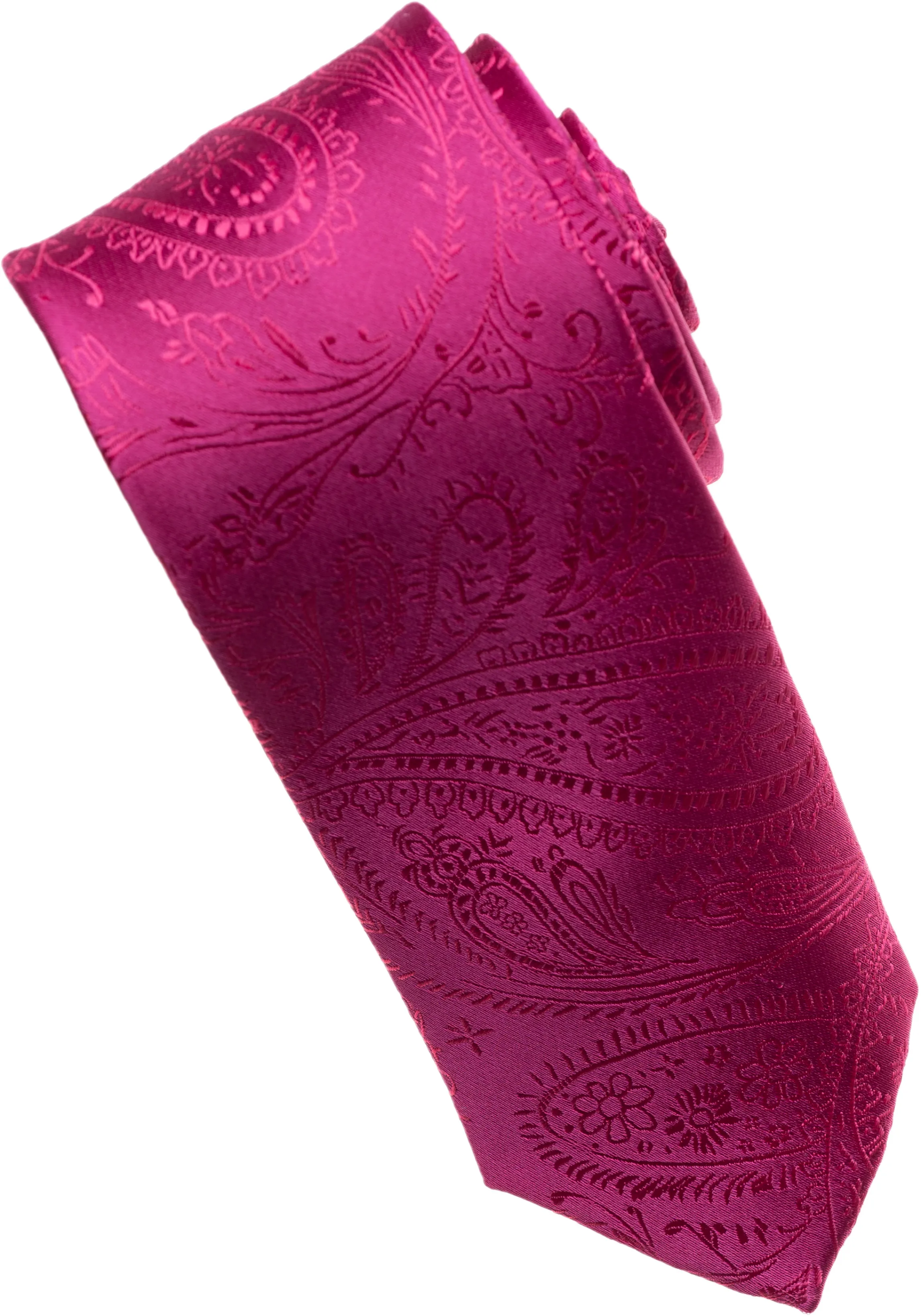 Coral Paisley Tone on Tone Necktie
