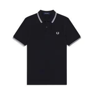 Fred Perry M3600 Twin Tipped Polo Shirt Navy