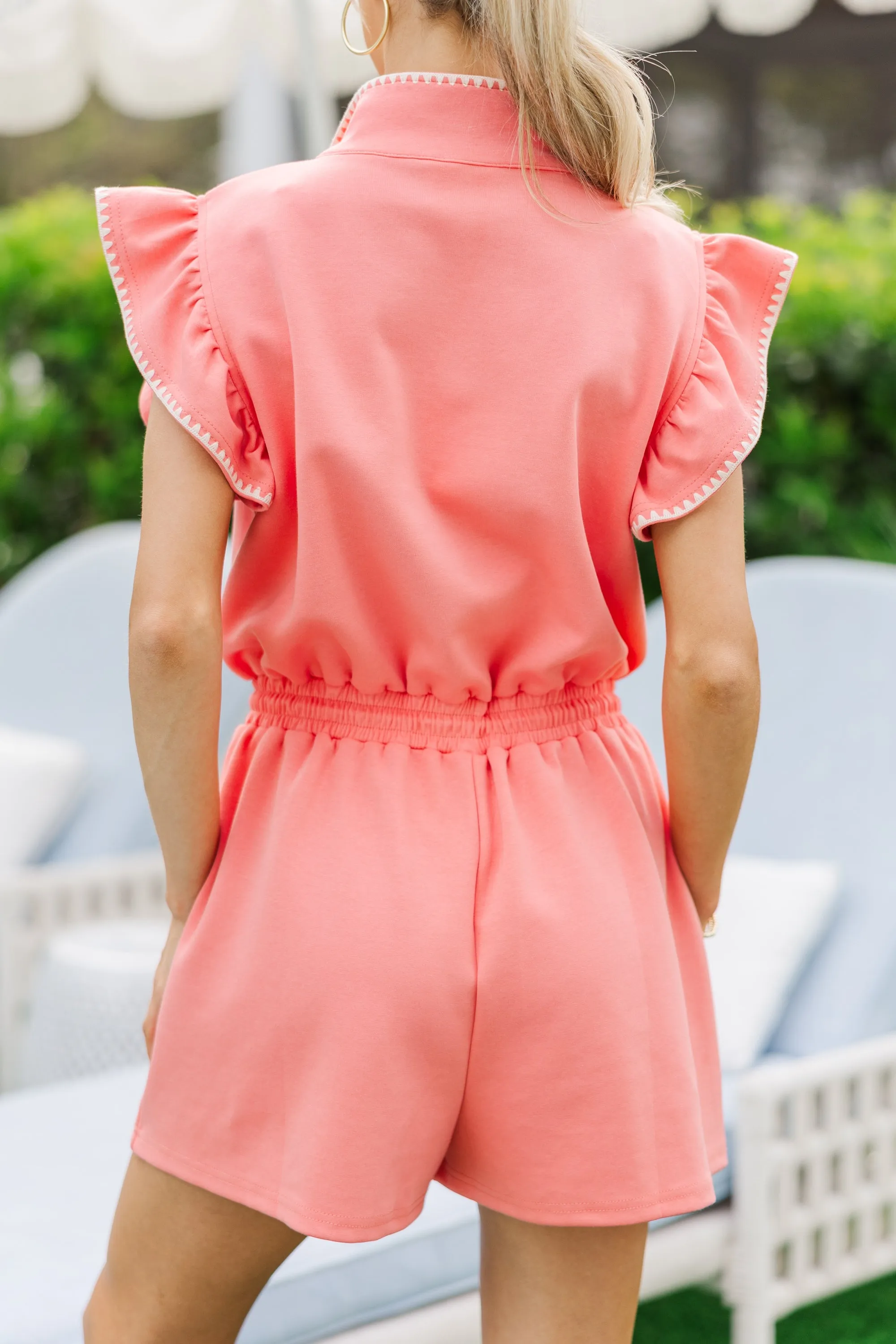 Give You Everything Salmon Romper