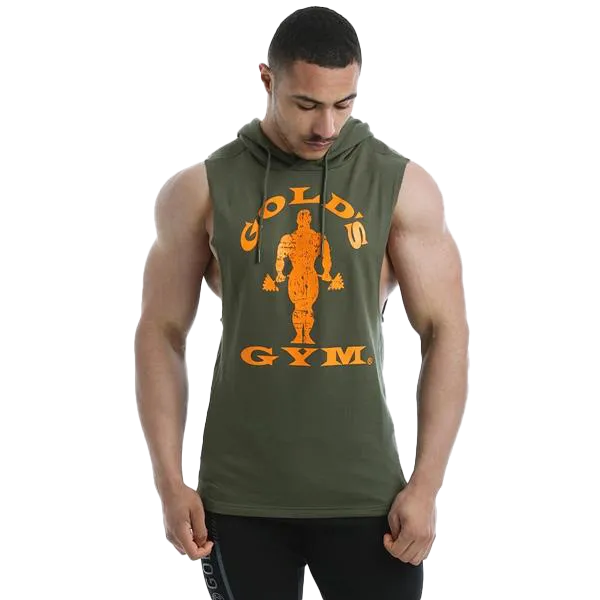 Gold's Gym Drop Armhole Sweat - Army Green