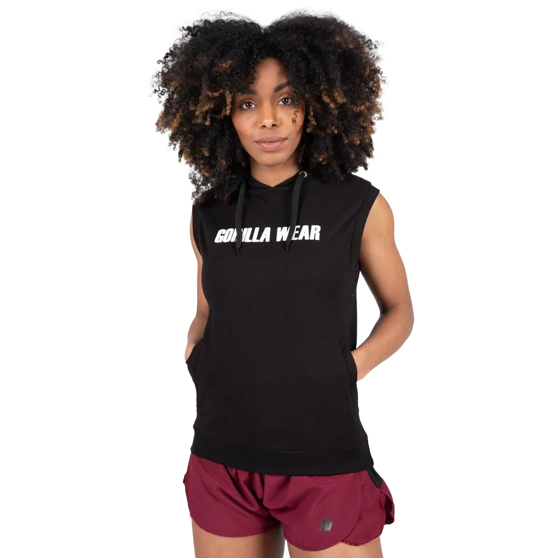 Gorilla Wear Virginia Sleeveless Hoodie Black