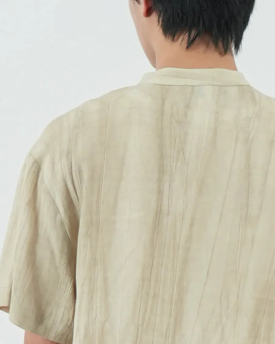 HIGH NECK GATHERED DRESS