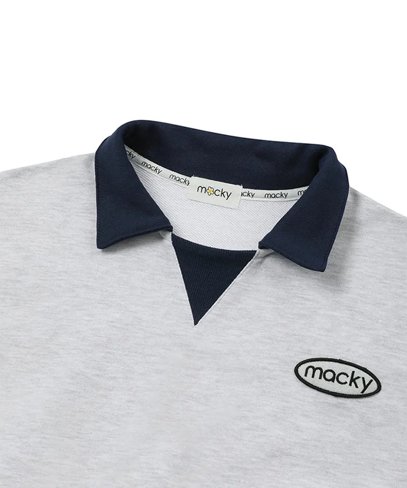 MACKY Golf: Sporty max Sweatshirt - Light Gray