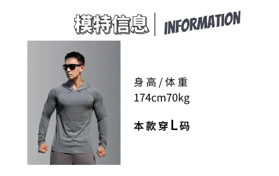 Men's Fitness Running Hoodies: Gym Joggers with Hood, Ideal for Outdoor Sports & Athletic Training