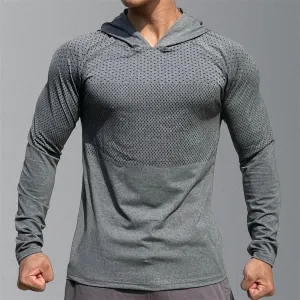 Men's Fitness Running Hoodies: Gym Joggers with Hood, Ideal for Outdoor Sports & Athletic Training