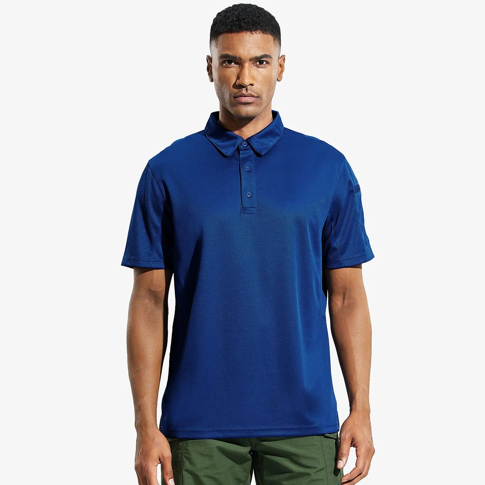 Men's Tactical Polo Shirts Outdoor Performance Collared Shirt