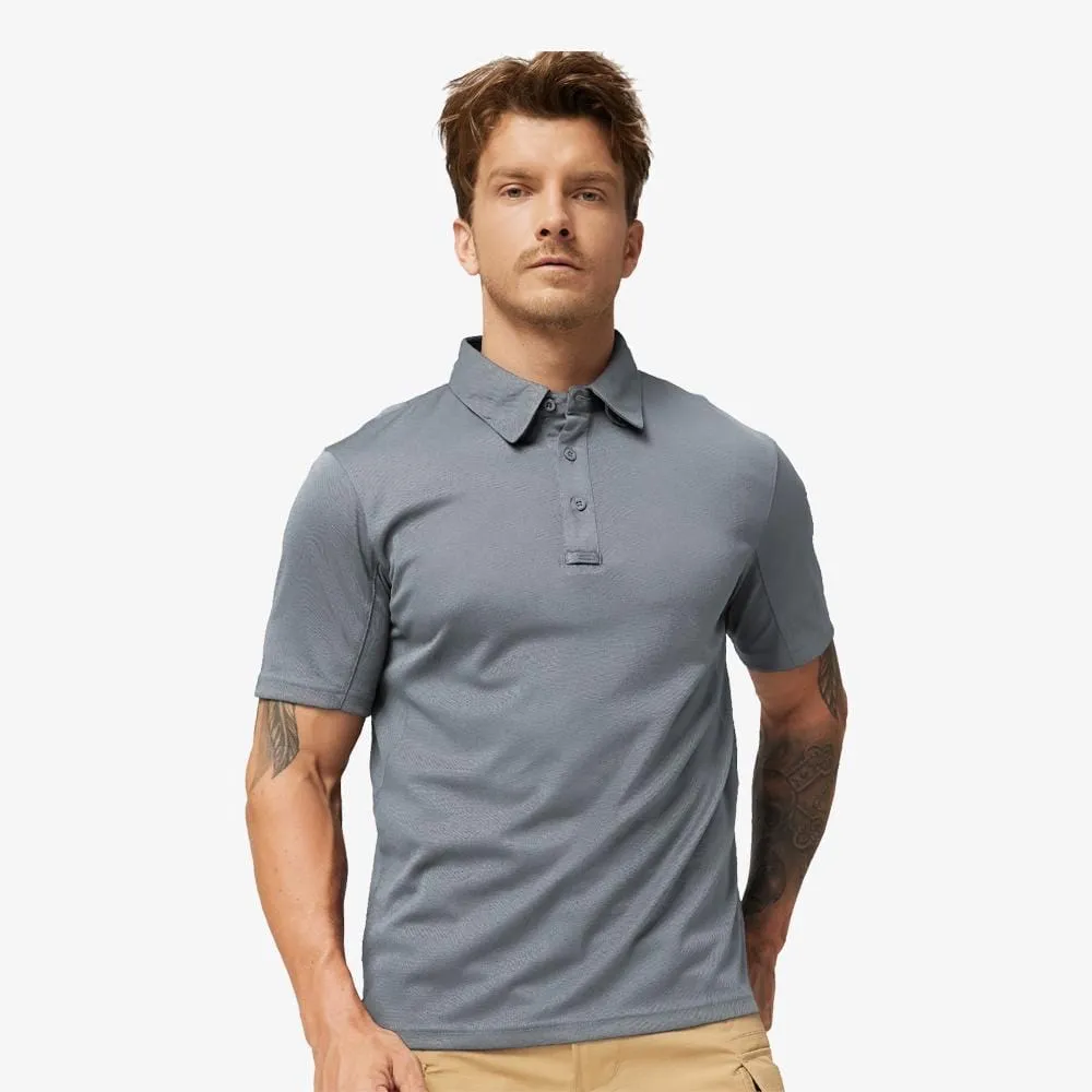Men's Tactical Polo Shirts Outdoor Performance Collared Shirt