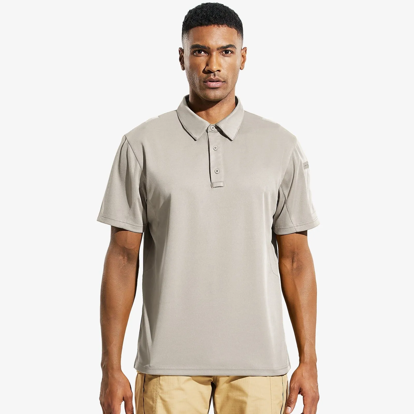 Men's Tactical Polo Shirts Outdoor Performance Collared Shirt