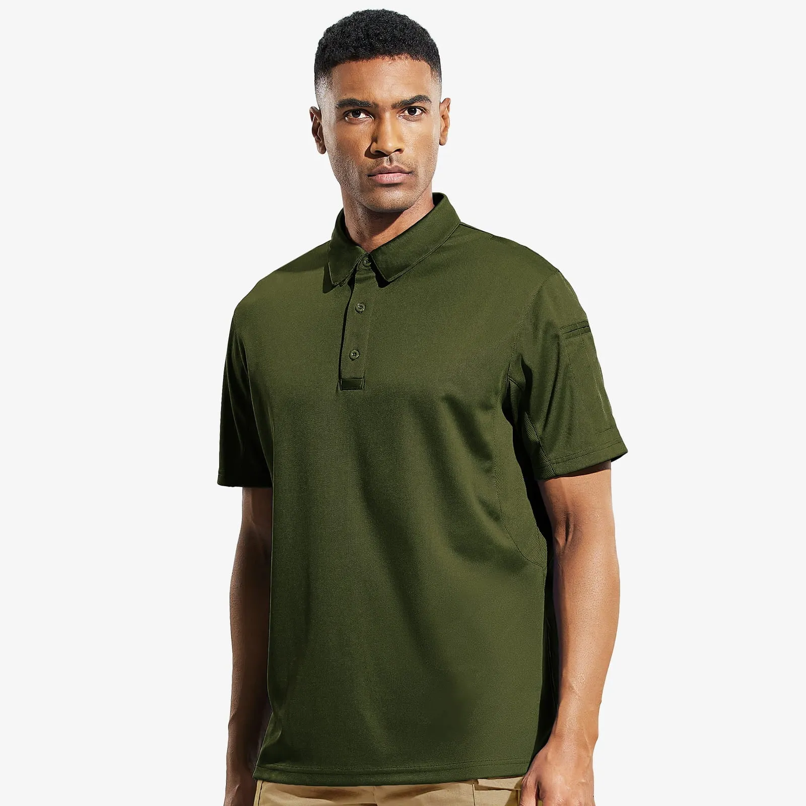 Men's Tactical Polo Shirts Outdoor Performance Collared Shirt