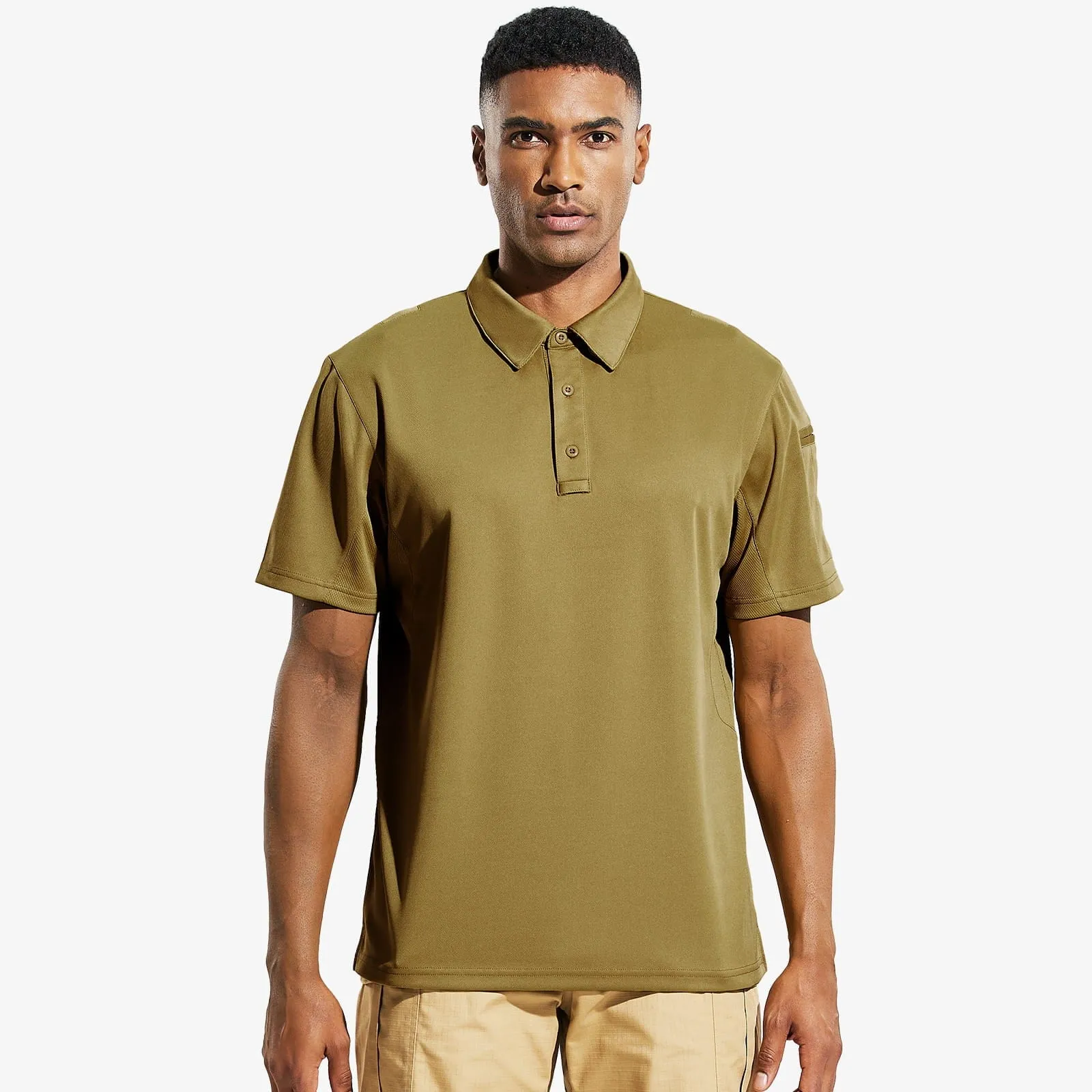 Men's Tactical Polo Shirts Outdoor Performance Collared Shirt