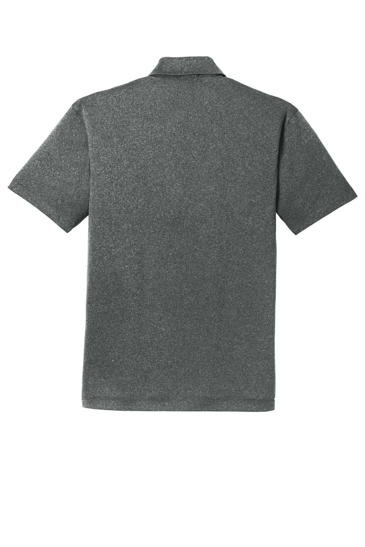 Port Authority Trace Heather Polo. K576 Charcoal Heather