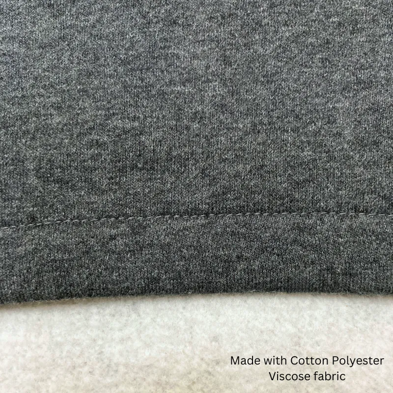 Port United Stock Cotton Fleece Hoodie Dark Grey Marle