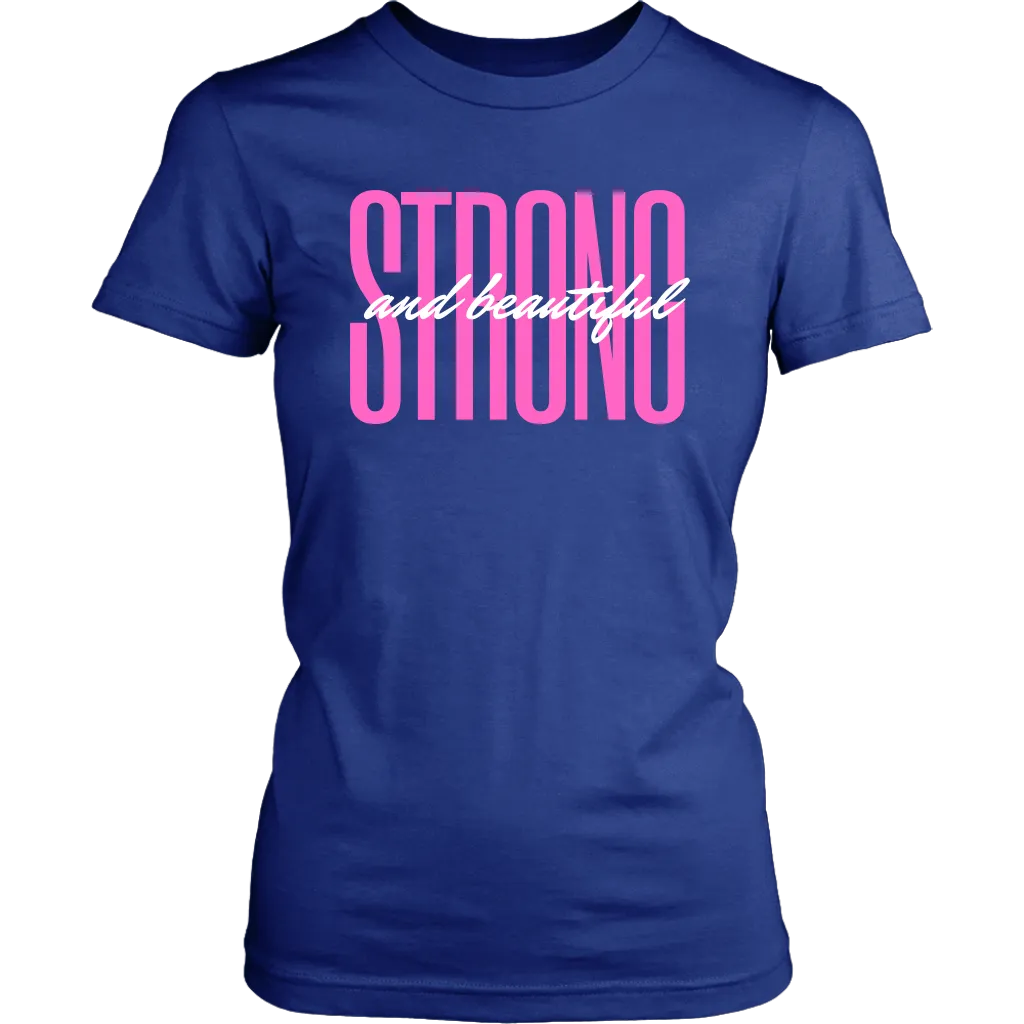 "Strong & Beautiful" Breast Cancer T-Shirt