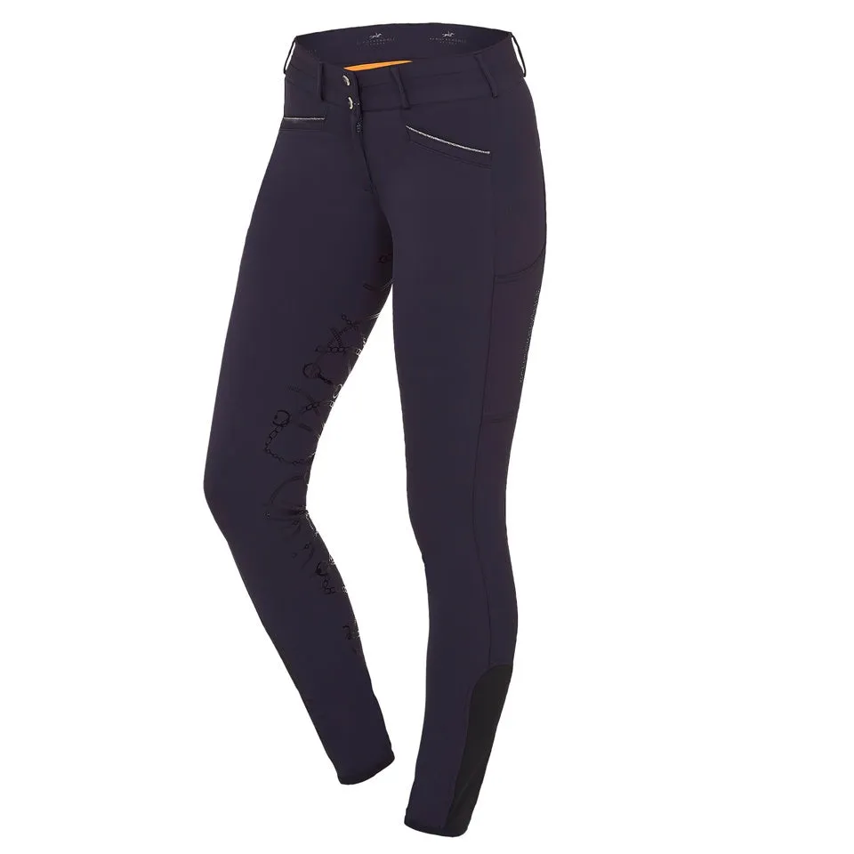 Schockemohle Summer Heather Ladies Breeches  Dark Blue