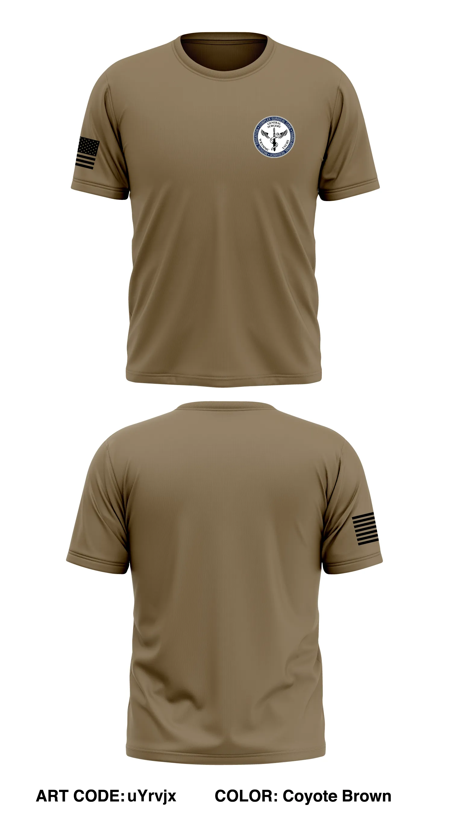 Walter Reed General Surgery Store 1 Core Men's SS Performance Tee - uYrvjx